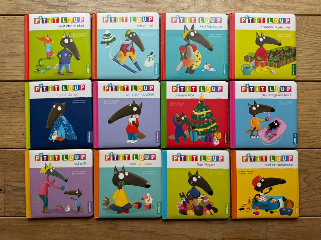 P'tit loup (lot de 24 livres) - comme NEUF, Comme neuf, Orianne Lallemand, 2 à 3 ans