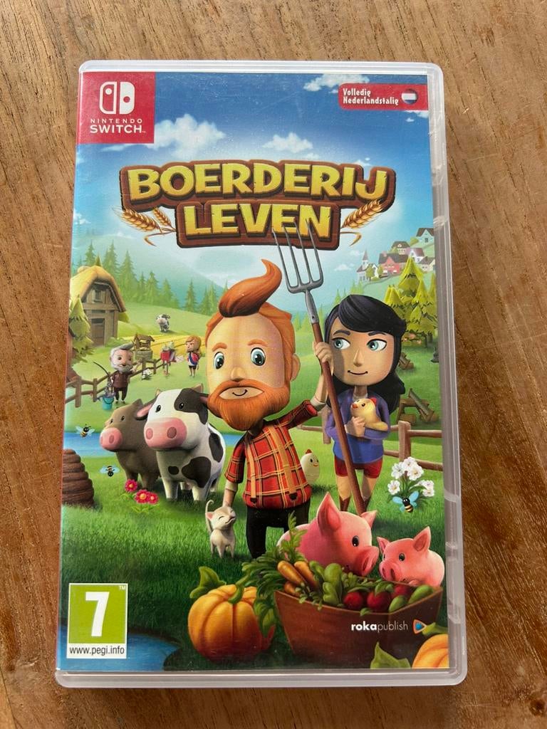 Nintendo switch Boerderijleven, Games en Spelcomputers, Ophalen, Zo goed als nieuw