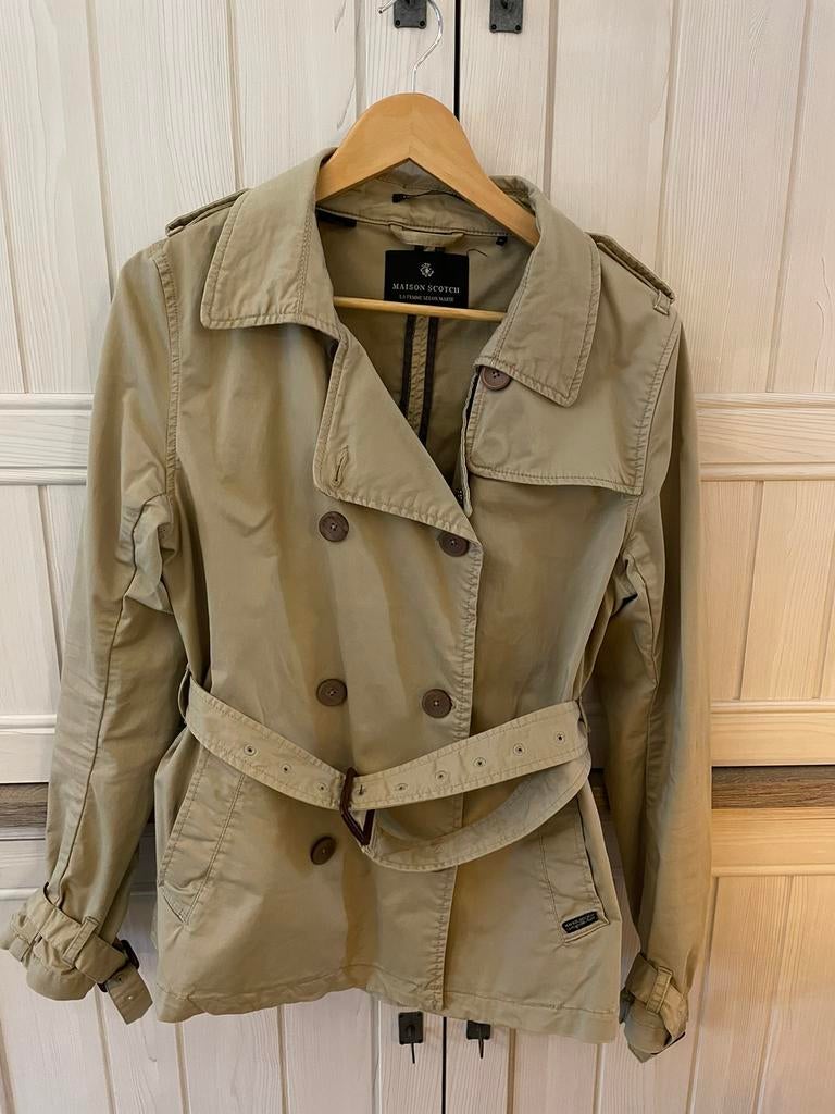 Jas Maison Scotch (maat 3), Kleding | Dames, Maat 38/40 (M), Maison scotch, Beige, Ophalen of Verzenden