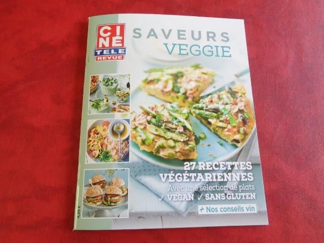 Mini-livre. Sujet: "Saveur Veggie".Ciné télé revue, Verzenden, Zo goed als nieuw, CINE TELE REVUE".