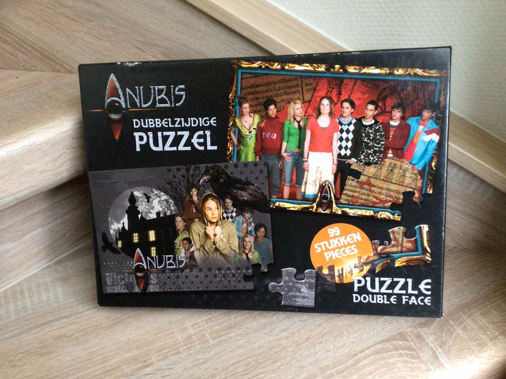 Anubis dubbelzijdige puzzel 99 stuks, Ophalen of Verzenden, Minder dan 500 stukjes, Gebruikt, Legpuzzel