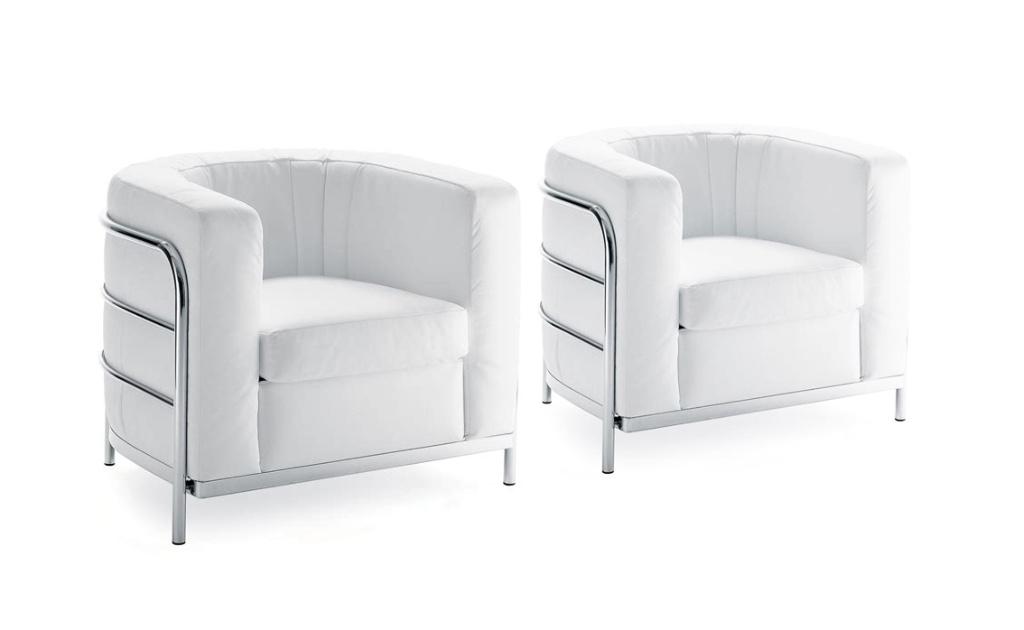 ONDA fauteuils van ZANOTTA in WIT leer, 2 stuks/2 stoelen, Huis en Inrichting, Ophalen, Zo goed als nieuw, 75 tot 100 cm, Leer