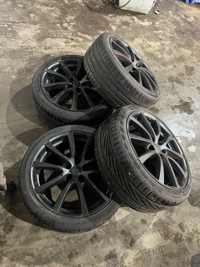 Velgen Borbet 5 x 100 met goede banden, Auto-onderdelen, Banden en Velgen, Ophalen, 18 inch, Band(en)