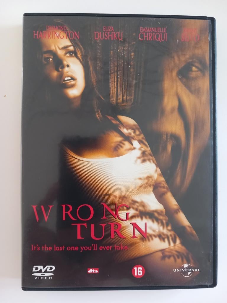 Dvd Wrong Turn (Horrorklassieker) AANRADER, Cd's en Dvd's, Dvd's | Horror, Ophalen of Verzenden, Zo goed als nieuw, Slasher