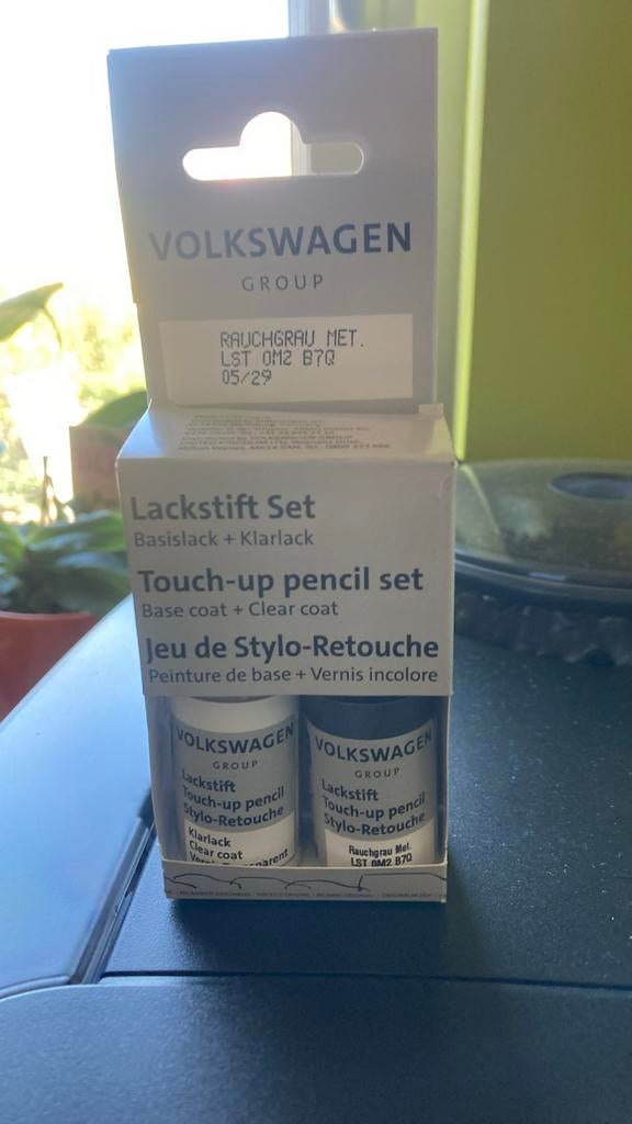 VW jeu de stylo-retouche gris fumée, Enlèvement ou Envoi