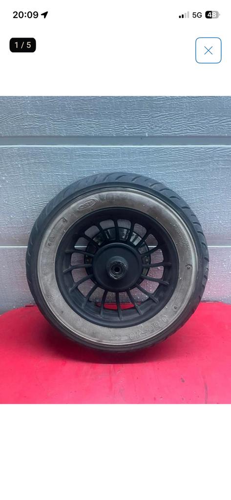 Voorwiel GY6 VX50 / Riva / Toscana etc (VESPA LOOK), Verzenden, Gebruikt, Overige typen