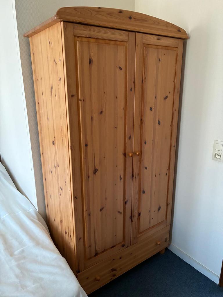 Grenen kleerkast, Huis en Inrichting, Kasten | Kleerkasten, Gebruikt, 50 tot 100 cm, Retro, 50 tot 75 cm