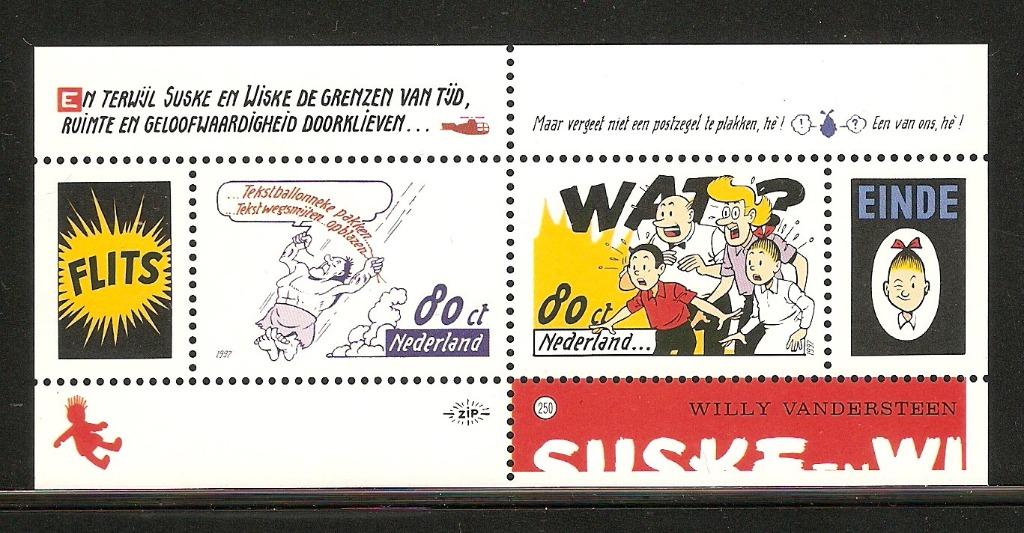 Nederland catnr. 1715 Postfris - Blok Suske en Wiske, Postzegels en Munten, Ophalen of Verzenden, Na 1940, Postfris