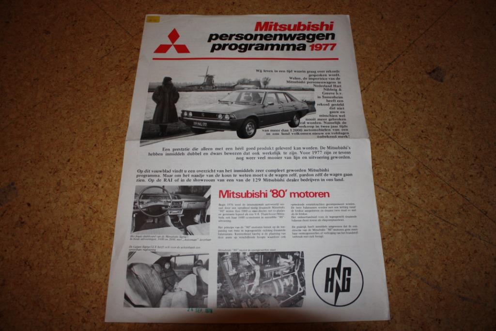 Mitsubishi gamma 1977, Boeken, Auto's | Folders en Tijdschriften, Ophalen of Verzenden, Gelezen, Mitsubishi
