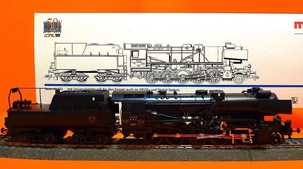 Stoomlocomotief Cockerill CFL - Märklin 34158 - Delta DIGIT, Hobby en Vrije tijd, Modeltreinen | H0, Zo goed als nieuw, Locomotief