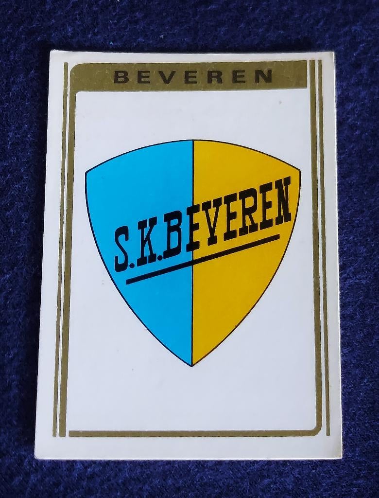 Panini sticker voetbal ' FB 1973 - embleem SK Beveren '  #91, Ophalen of Verzenden, Nieuw, Sticker