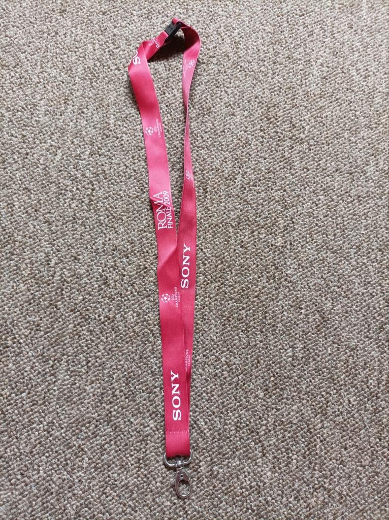 Uefa champions league roma 2009 alleshanger/lanyard, Ophalen of Verzenden, Nieuw, Overige typen