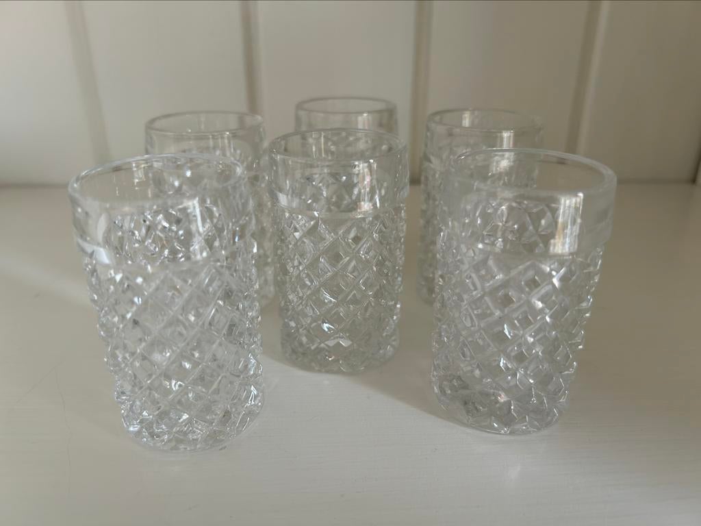 Lot de 6 verres à liqueur et verres à liqueur, Enlèvement ou Envoi