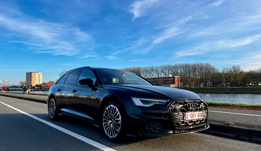 Audi A6 Avant 55 TFSI e quattro S line – 367 pk, Auto's, 4 zetels, Euro 6, 4 cilinders, Zwart