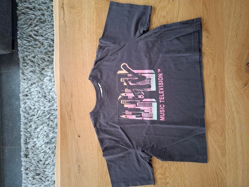 H&M t-shirt MTV maat 146-152, Ophalen, Meisje, H&M, Zo goed als nieuw
