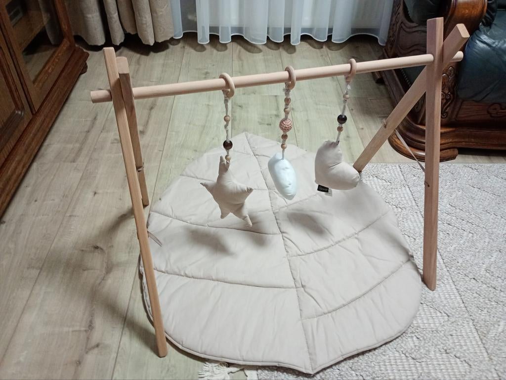 MorDesign Leaf Speelkleed - Babygym - Wood Sand - 70bx60h cm, Ophalen, Babygym