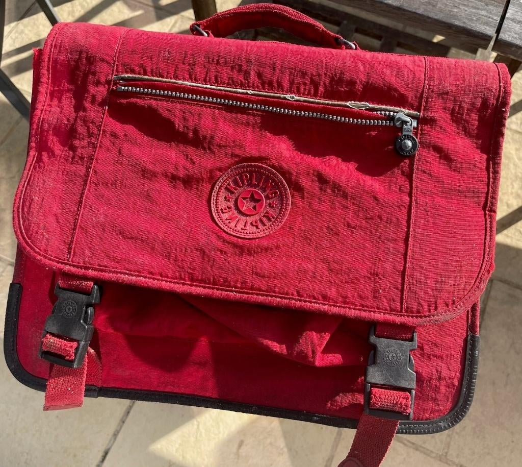 Cartable kipling rouge, Enlèvement, Utilisé, Rouge