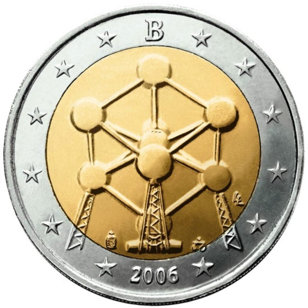 2 EUROS COMMEMORATION BELGIQUE 2006, Enlèvement, Belgique, 2 euros, Monnaie en vrac