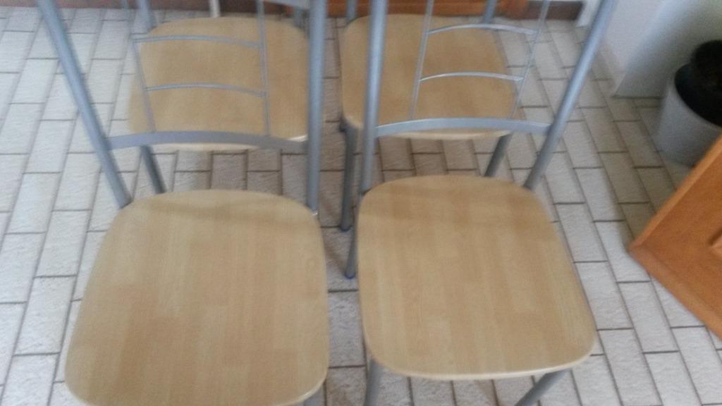 4 Chaises, Enlèvement, Utilisé, Bois, Quatre