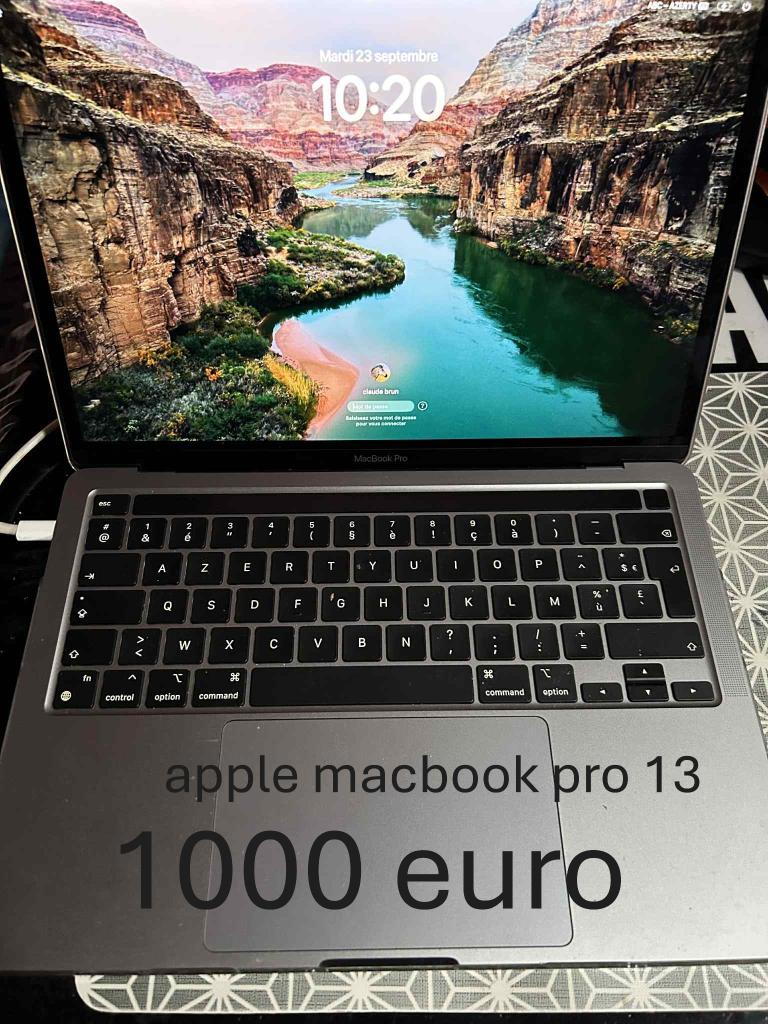ordi apple macbook pro 13 posse  pour 1000 euro, Informatique & Logiciels, Apple Desktops, Comme neuf, Enlèvement