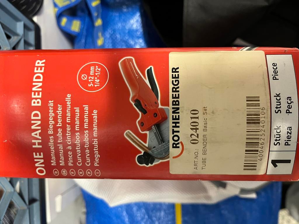 ROTHENBERGER ONE HAND BENDER, Ophalen