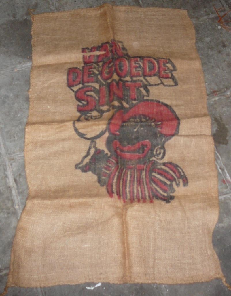 Jute zak Sinterklaas  (12), Ophalen of Verzenden
