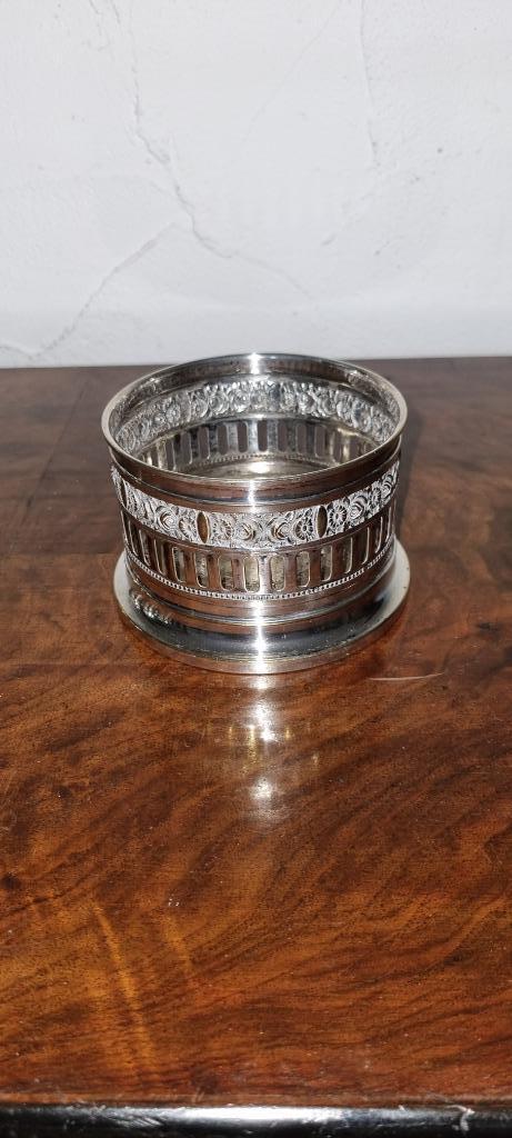 Wijnfleshouder, verzilverd, Ophalen, Zilver