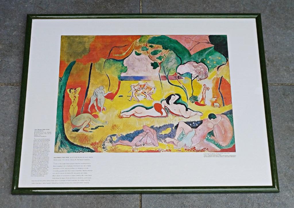Heel mooie, ingekaderde print - Matisse - 44 cm x 57 cm, Antiek en Kunst, Ophalen