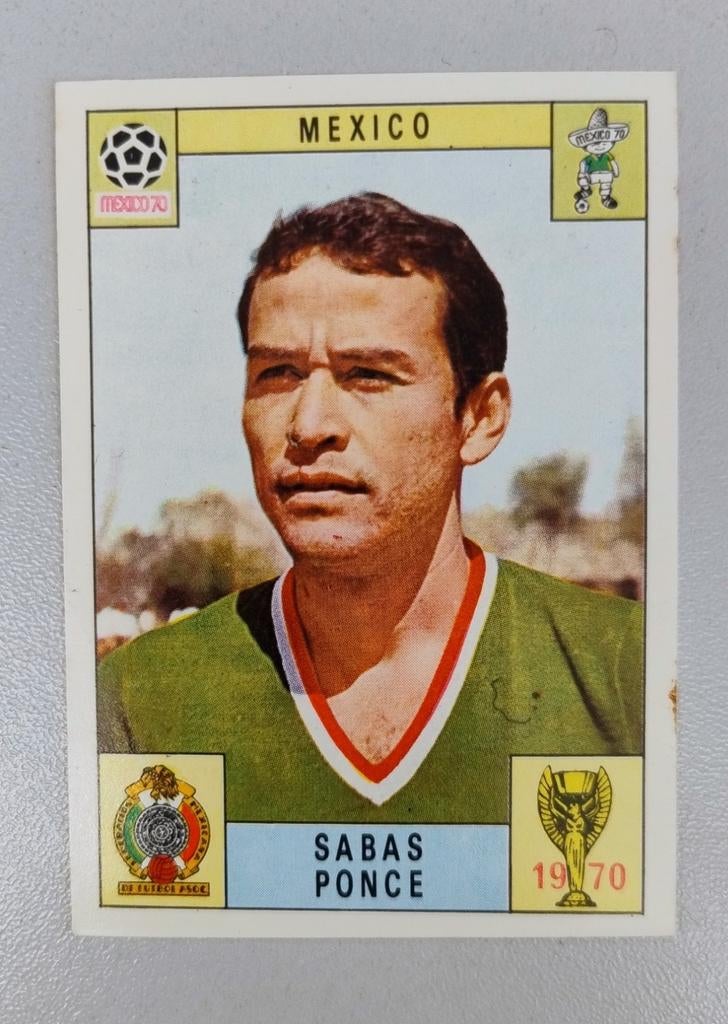 Panini Mexico 70: Mexico - Sabas Ponce. Nooit gekleefd., Ophalen of Verzenden, Zo goed als nieuw