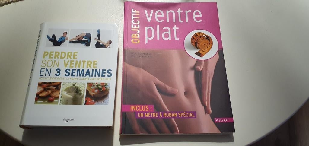 2 livres objectif ventre plat, Enlèvement ou Envoi, Comme neuf