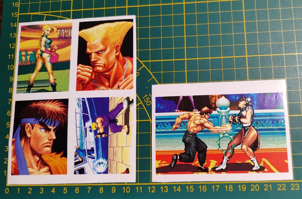 Lot 5x stickers Street Fighter 2 begin jaren '90 CAPCOM NL, Verzamelen, Ophalen of Verzenden