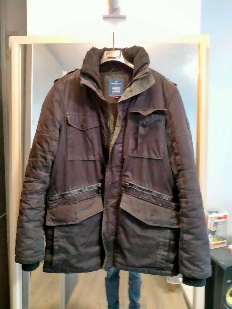 Jas, heren, Tom Tailer, gekleed, Kleding | Heren, Jassen | Winter, Maat 52/54 (L), Zwart, Tom Tailor, Ophalen of Verzenden