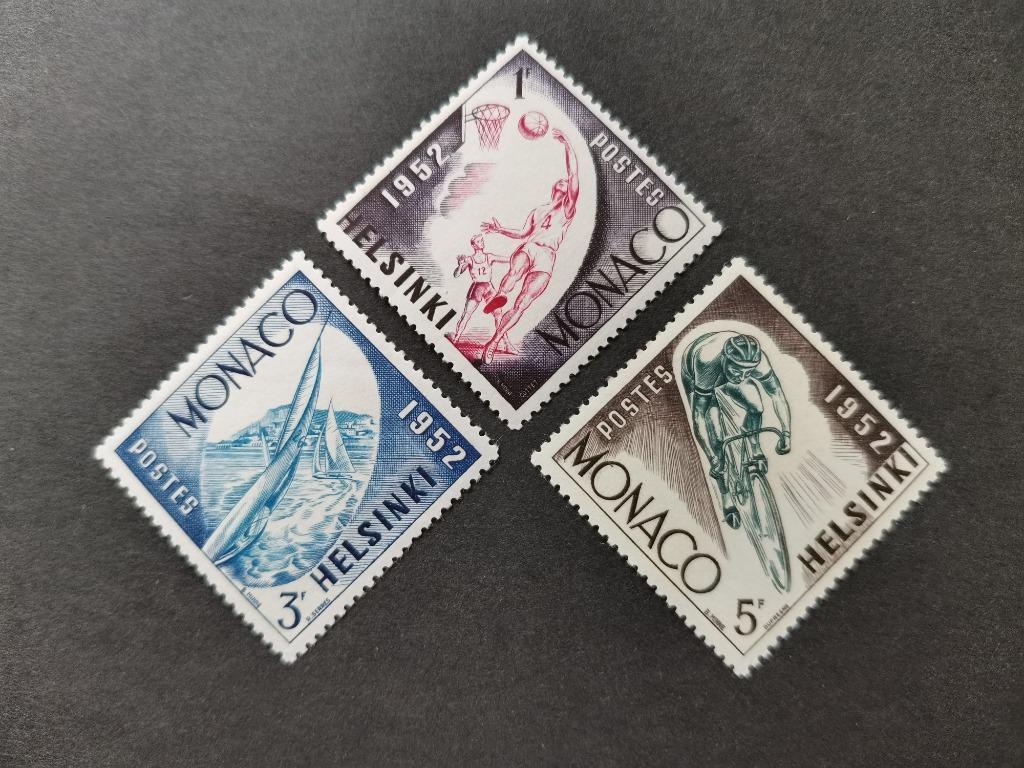 Monaco 1953 - sports - basket-ball, cyclisme, voile *, Enlèvement ou Envoi, Monaco, Non oblitéré