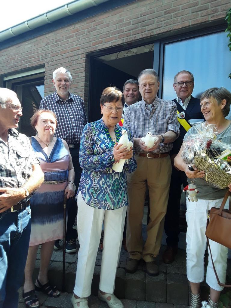 Witte duiven voor bruiloft of ceremonie