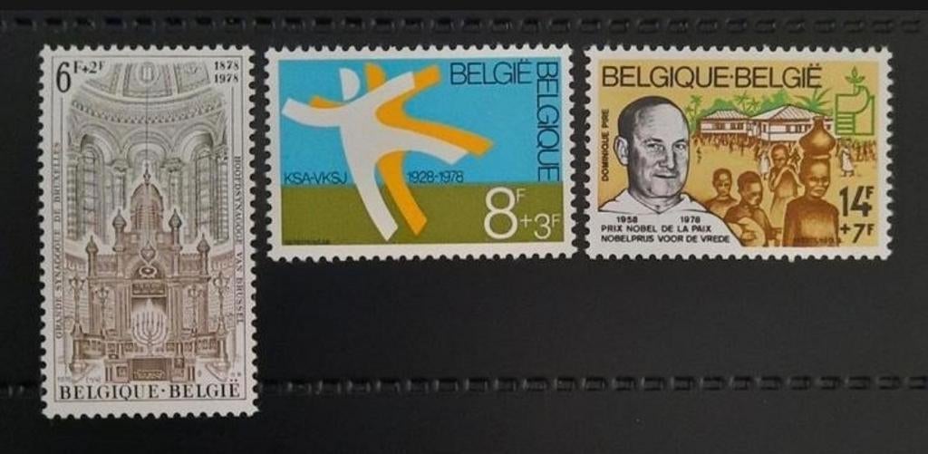 Belgique : COB 1918/20 ** Solidarité 1978., Sans timbre, Neuf, Enlèvement ou Envoi, Non oblitéré