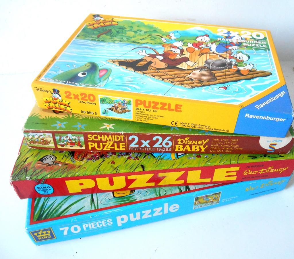 KOOPJE !!!  6 Kinderpuzzels Donald Duck voor slechts 10 €, Verzenden, Gebruikt