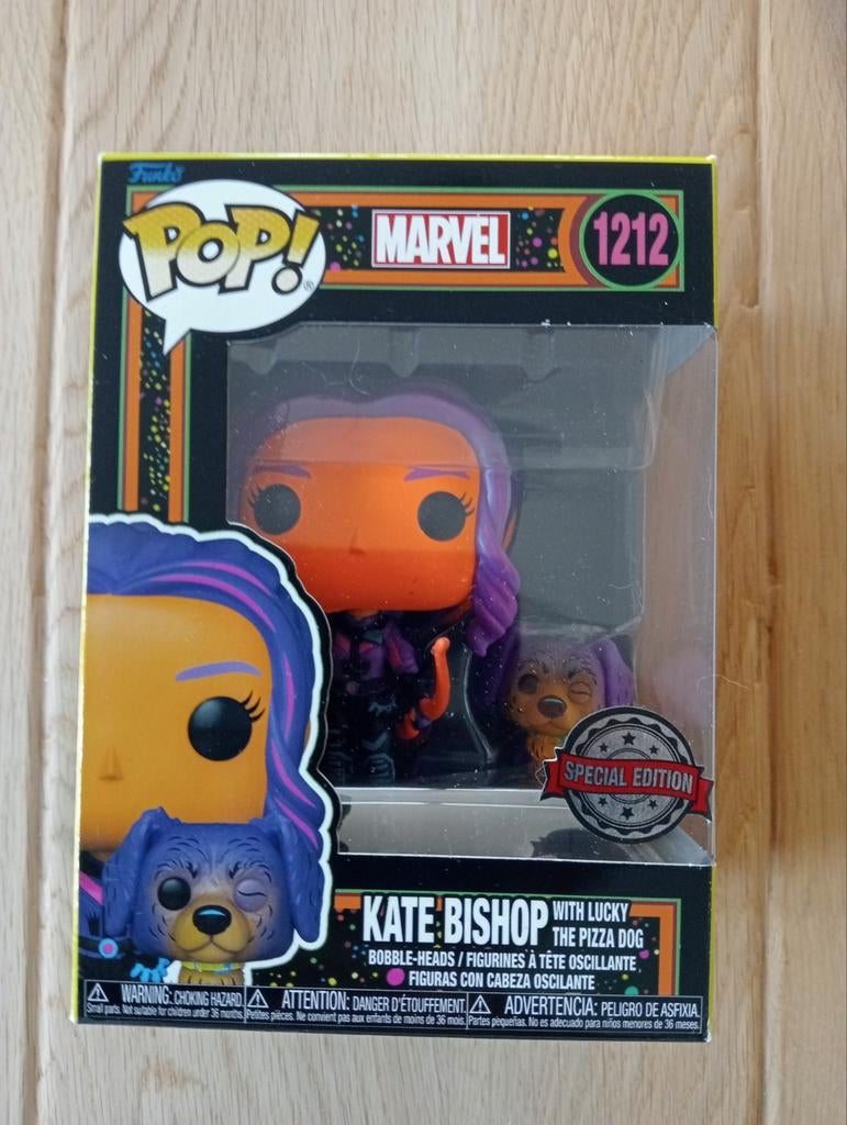 Funko pop Marvel #1212 Kate Bishop blacklight nieuwstaat, Verzamelen, Poppetjes en Figuurtjes, Ophalen of Verzenden, Zo goed als nieuw