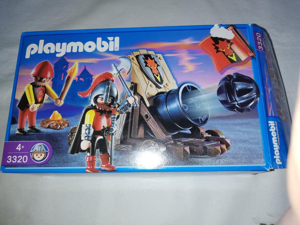 Playmobil 3320 Chevaliers et gros canon, Enlèvement ou Envoi, Comme neuf, Ensemble complet