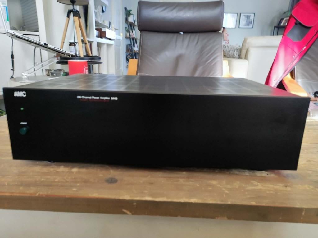 AMC 2445 2/4 Channel Power Amplifier-gereviseerd, Ophalen of Verzenden, Zo goed als nieuw, Stereo, 60 tot 120 watt