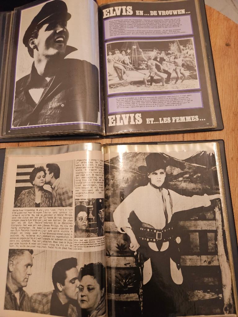 Album article journaux Elvis Presley, Verzamelen, Foto's en Prenten, Gebruikt, Foto, 1940 tot 1960, Buitenland