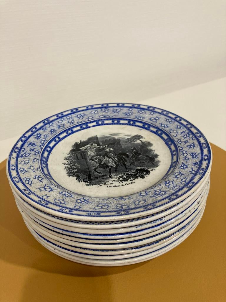 Assiettes Boch frères Keramis 10 pièces, Antiquités & Art, Enlèvement