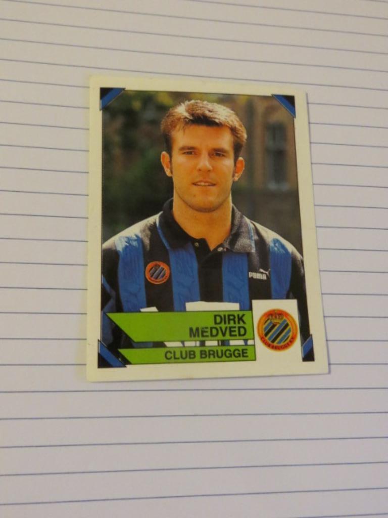 Voetbal: Sticker football 95 :  Dirk Medved - Club Brugge, Ophalen of Verzenden, Nieuw, Sticker