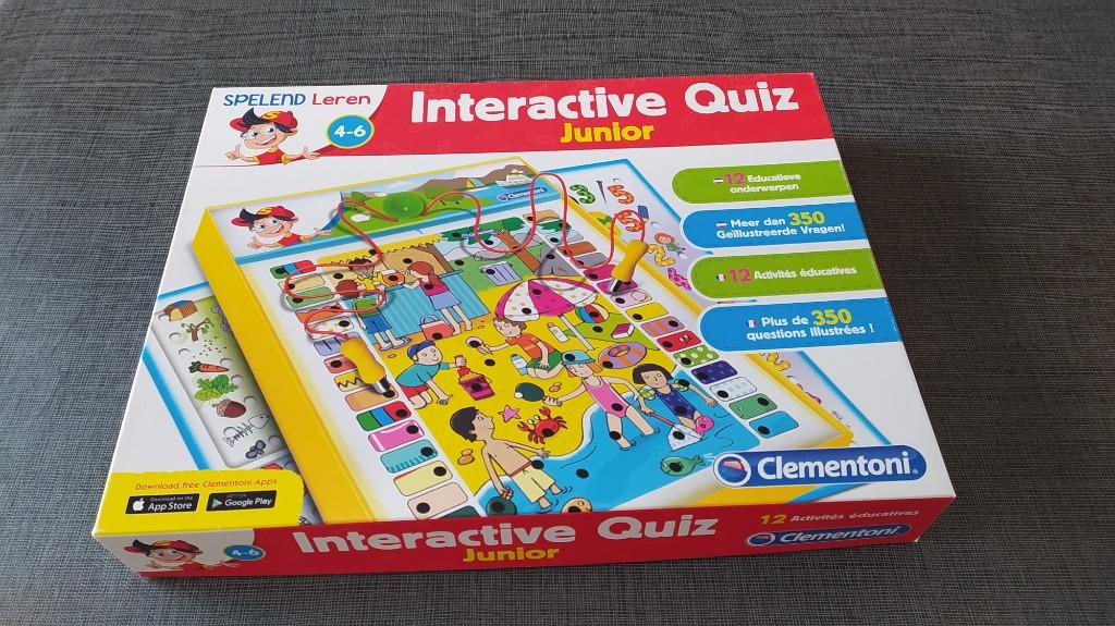 Interactive quiz junior - Clementoni, Ophalen, Zo goed als nieuw, Elektronica, Met licht
