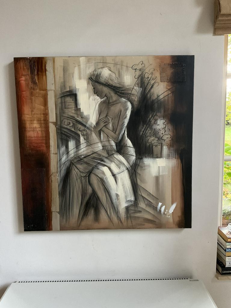 Schilderij ,, Ophalen