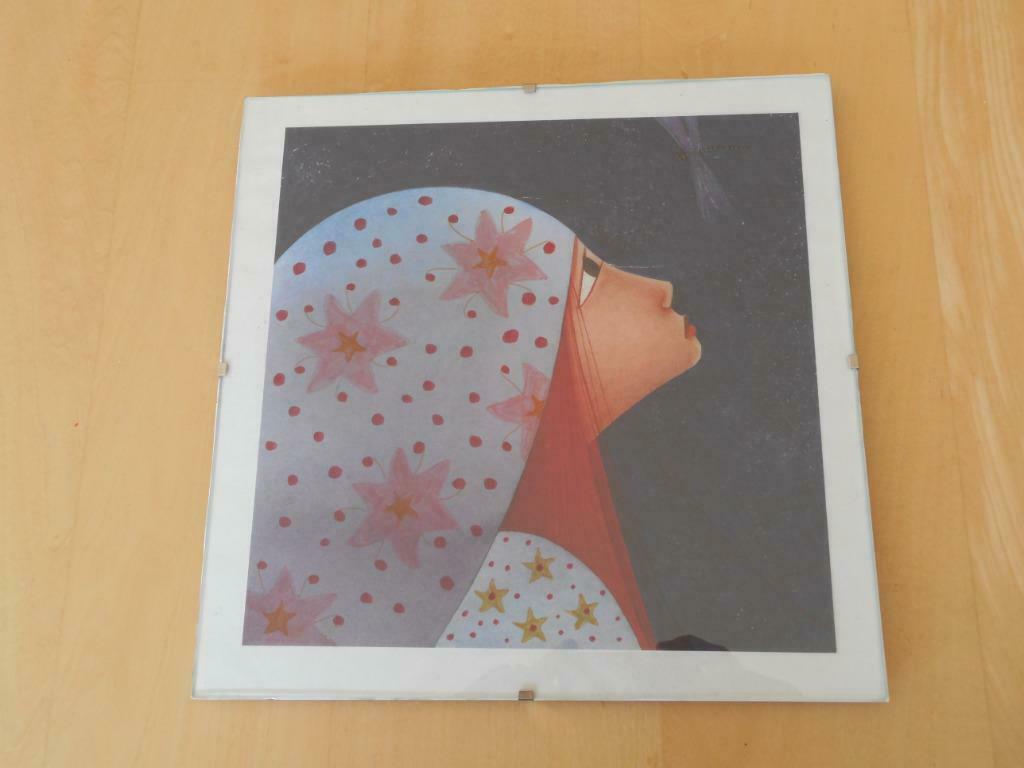 Cadre moderne en verre, avec poster, Moins de 50 cm, Enlèvement ou Envoi, Comme neuf, Autres matériaux