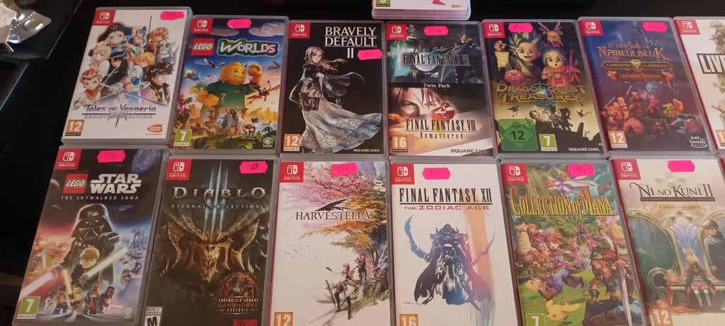 19 jeux nintendo switch quasiment neuf, Enlèvement ou Envoi, Comme neuf