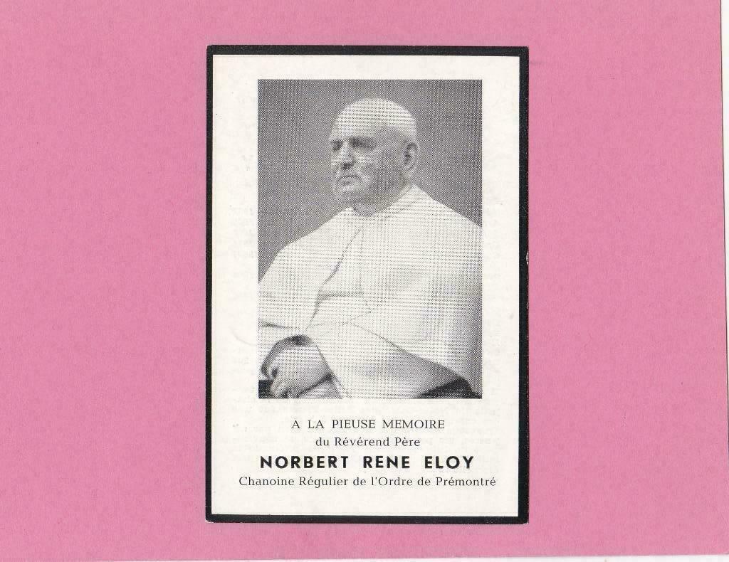 DP Norbertijn Norbert Eloy, Envoi, Image pieuse