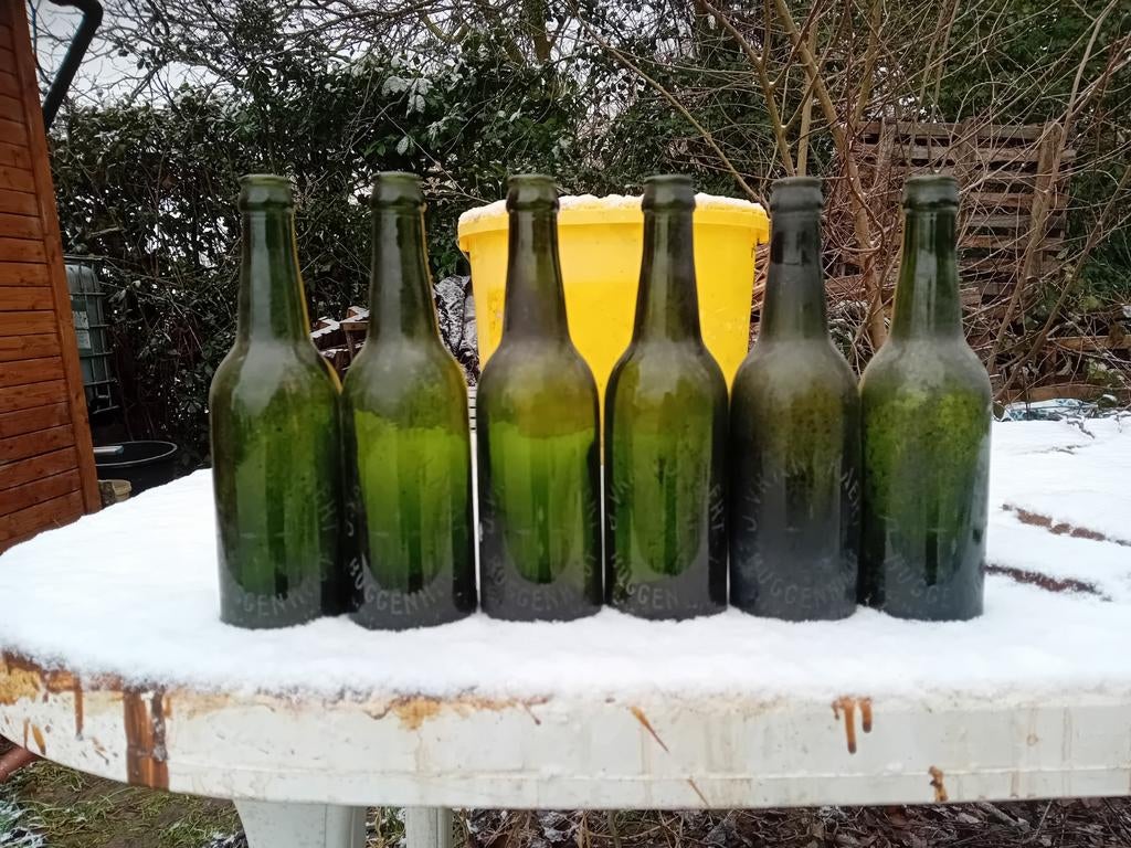 Oude vintage bierflessen J Vranckaert Buggenhout, Enlèvement ou Envoi