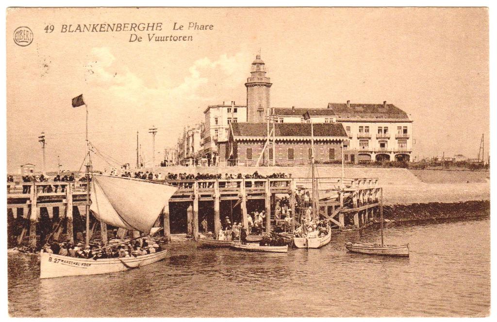BE_Blankenberge_Fl-Oc_lot 1_4 CPA, Enlèvement ou Envoi, 1920 à 1940, Affranchie, Flandre Occidentale