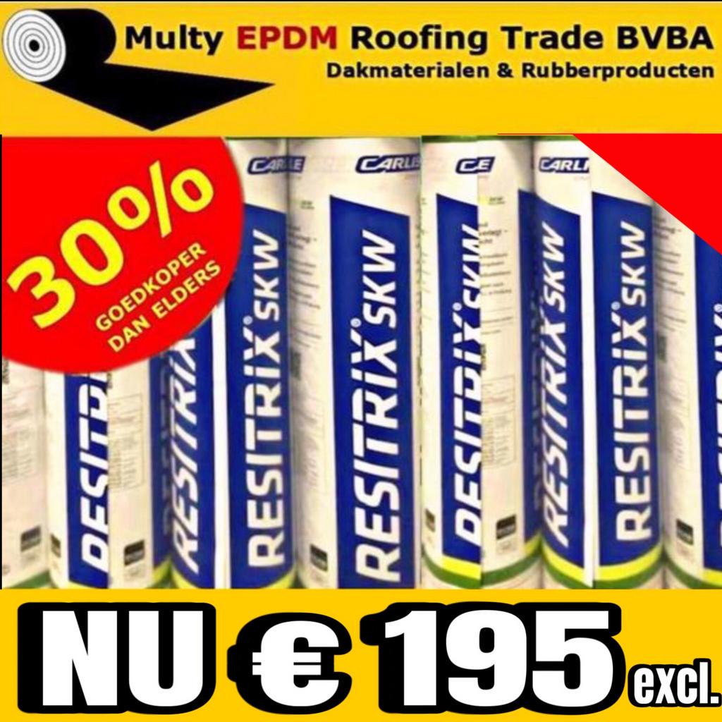 RESITRIX SKW LAAGSTE PRIJS | v.a. € 195, Membrane goudronnée, Enlèvement, Autres matériaux, Noir